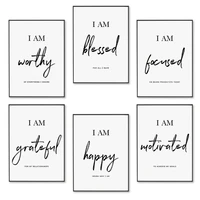 motivational wall art canvas painting positive quotes sayings nordic posters and prints wall pictures for living room home decor