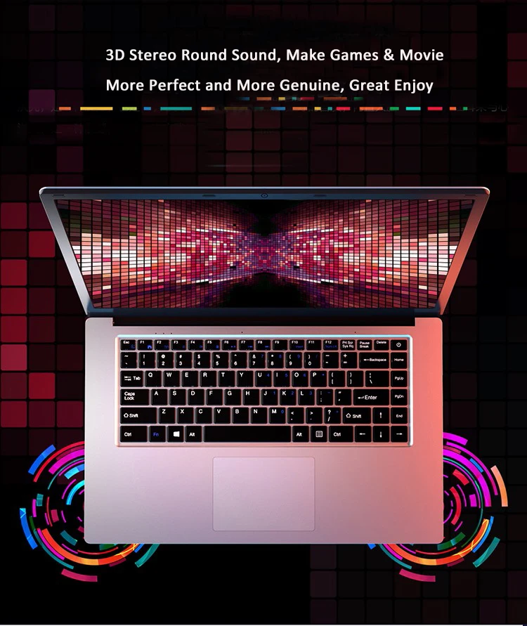15,6 дюймовый четырехъядерный ноутбук Atom E3950 8 Гб 6 ГБ ОЗУ 256 ГБ/512 ГБ SSD 1920*1080 экран Windows 10 игровой ноутбук