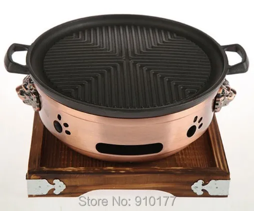 Roast barbecue grill  table BBQ cast iron barbecue pan creative iron pan fried steak bbq grills 092