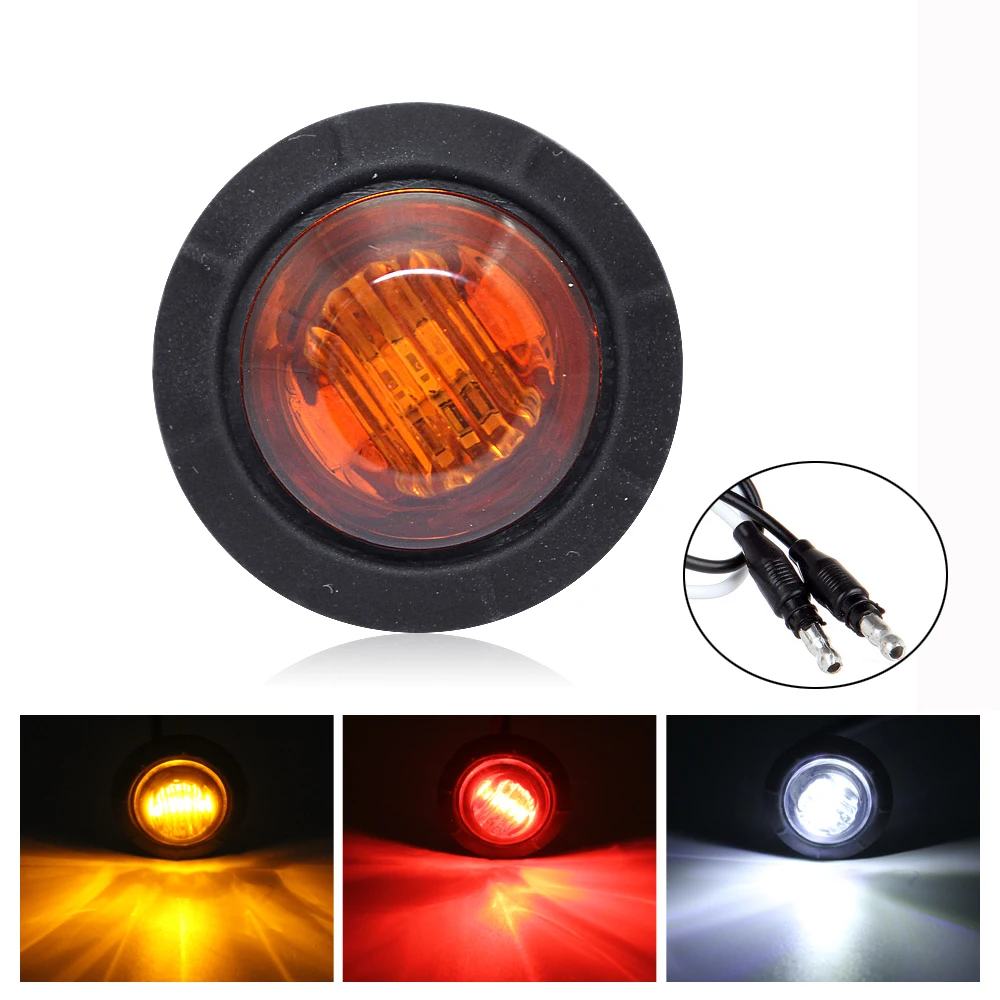 12 В 3 светодиодный боковой габаритный фонарь DC Предупреждение лампа индикатор