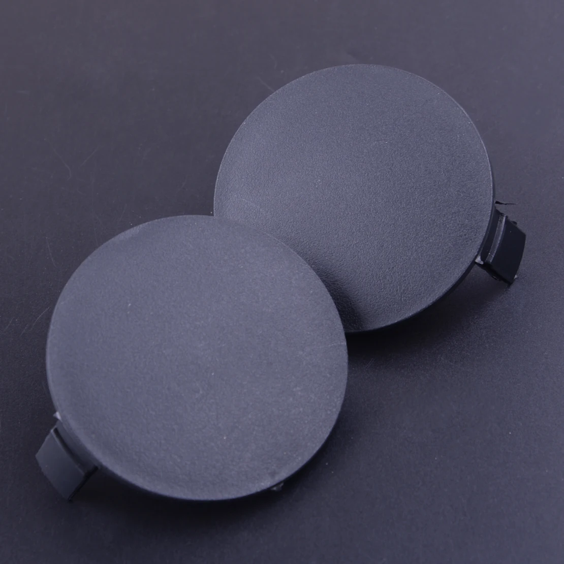 

CITALL 1 Pair Left Right Front Bumper Round Tow Hook Eye Protective Cover Cap Fit For Toyota RAV4 2013 2014 2015 53286-0R060