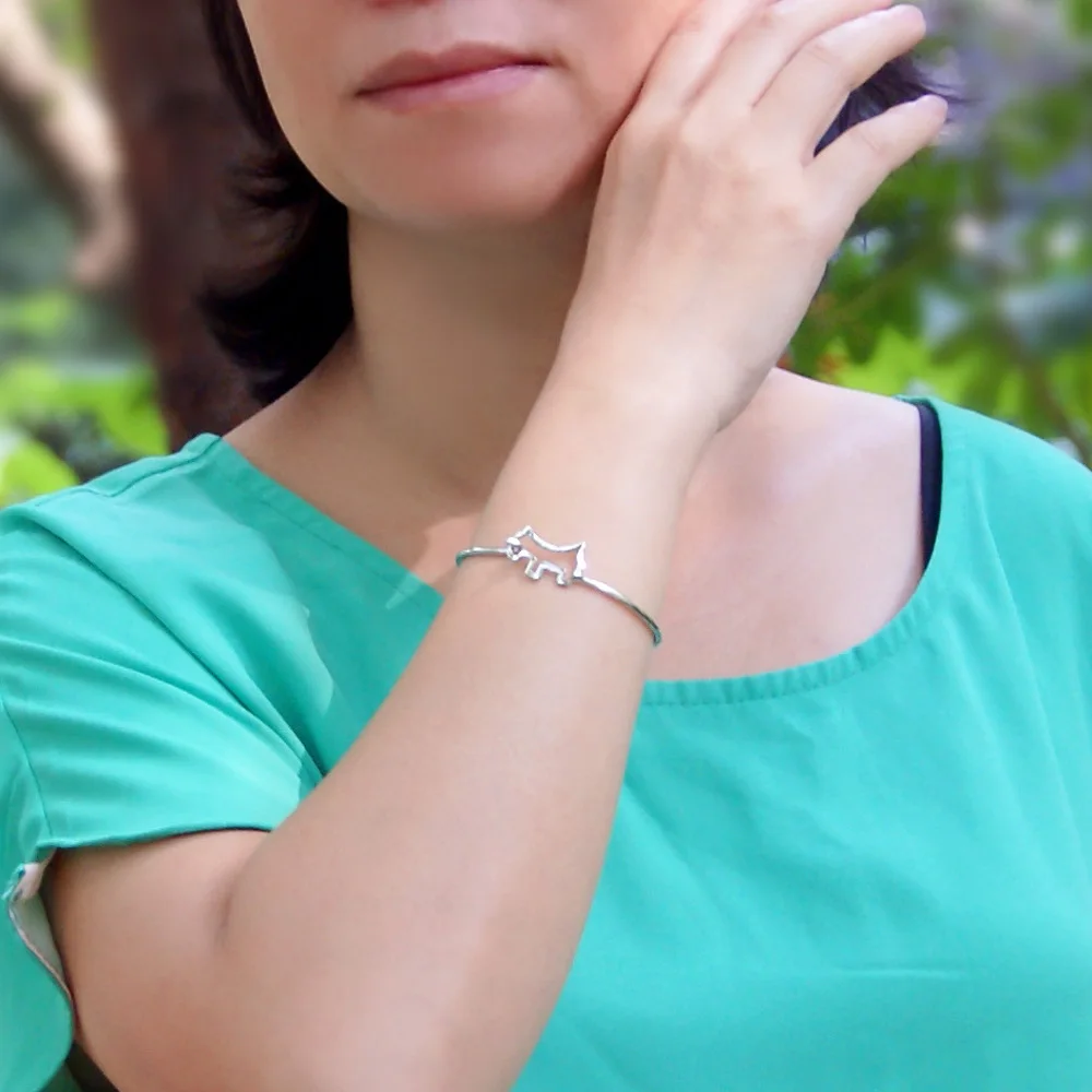 Милый щенок бриллиант для женщин и детей серебро 925 пробы ювелирные изделия