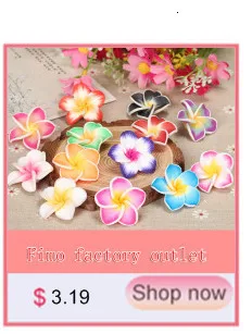 20 шт./лот 18 мм Fimo Полимерная глина искусственный Плюмерия цветок бусины Diy серьги браслет ожерелье Гавайи ювелирных изделий Аксессуары