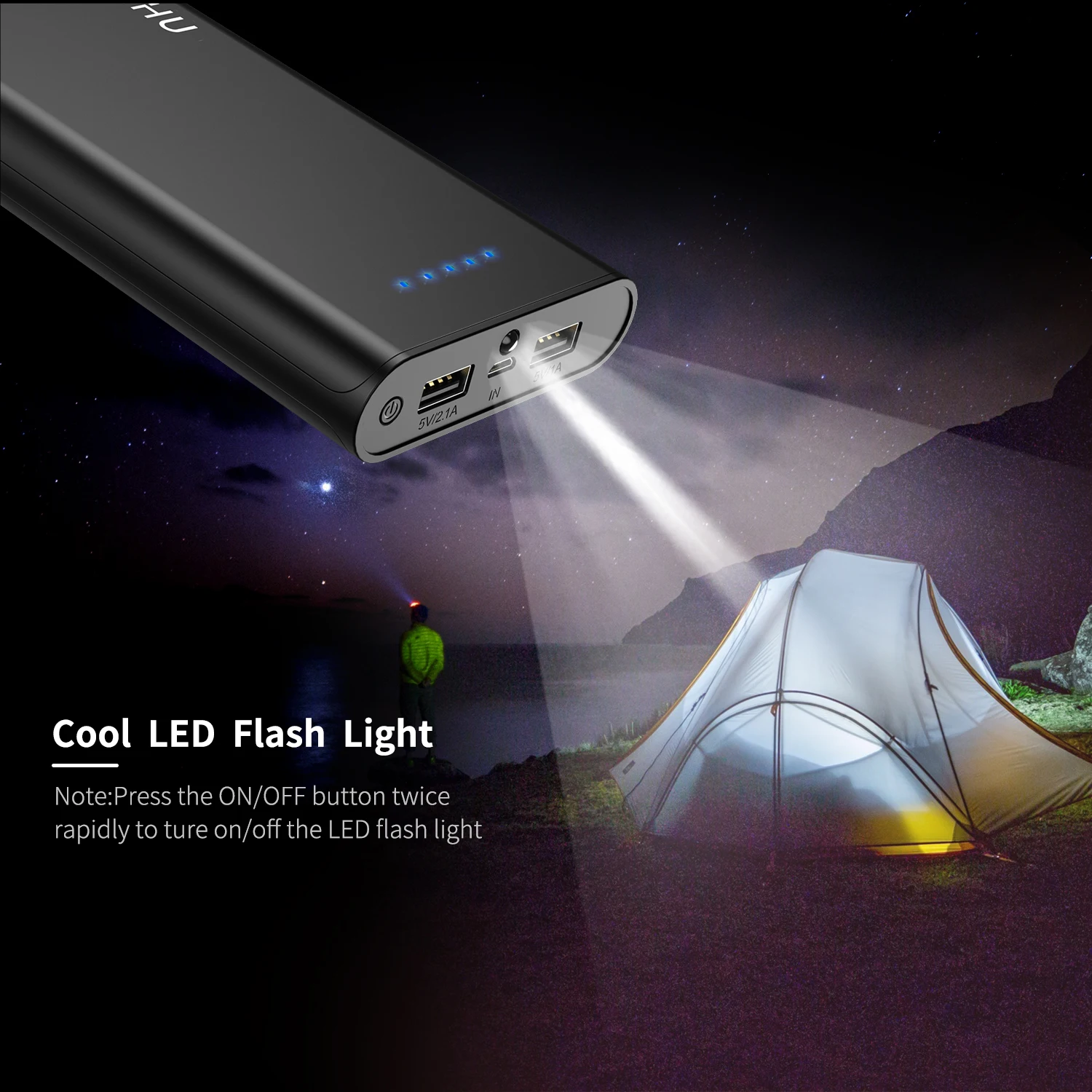 INIU 20000mAh 2.4A power Bank двойное Портативное зарядное usb-устройство power bank для iPhone X Xiaomi Mi телефон повербанк внешний аккумулятор