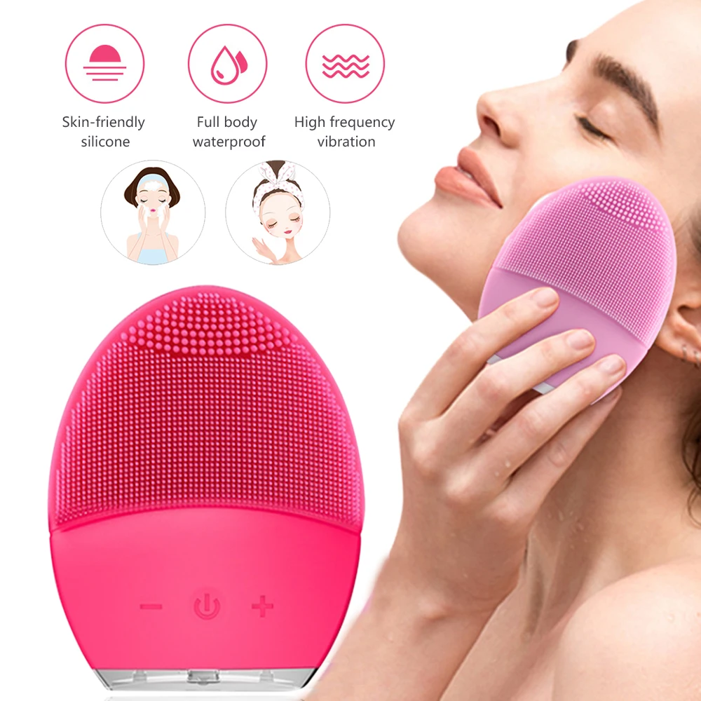 Уход за кожей Мини электрическая щетка для чистки лица глубокий очиститель пор