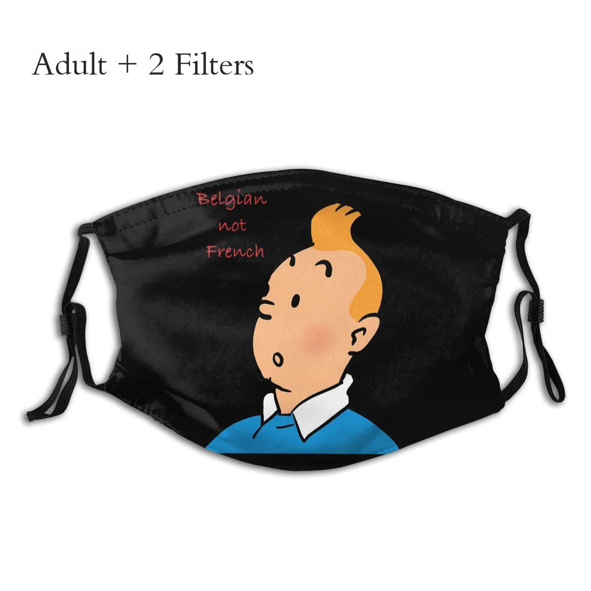 

Аниме Приключения Тинтин, маска для лица Mascarilla Tintin Essential, модная защитная маска с фильтрами