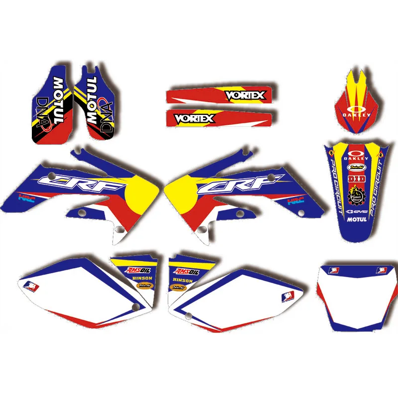 

Полный набор графических наклеек для HONDA CRF250R CRF250 2004 2005 2006 2007 2008 2009
