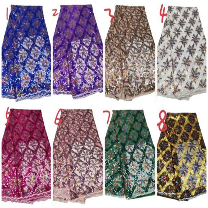 

Новинка 2021, фиолетовая африканская кружевная ткань, французское Сетчатое кружево с блестками и вышивкой, ткань для свадебного платья
