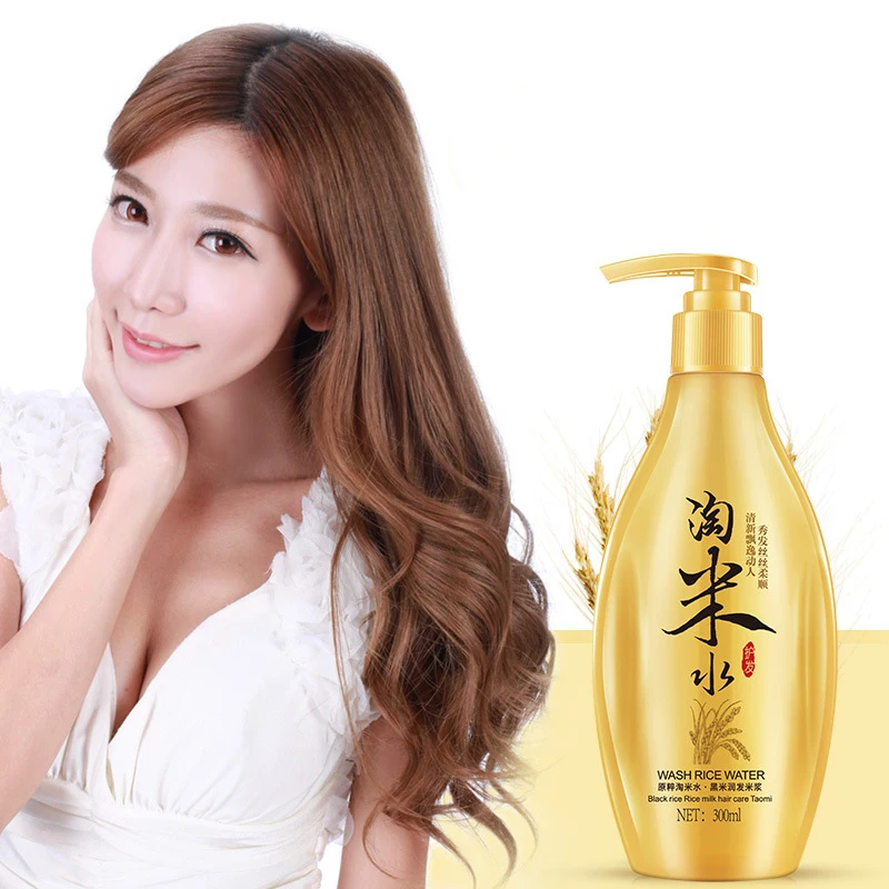 Традиционный шампунь для мытья рисовой воды кондиционер маска волос выпекающая
