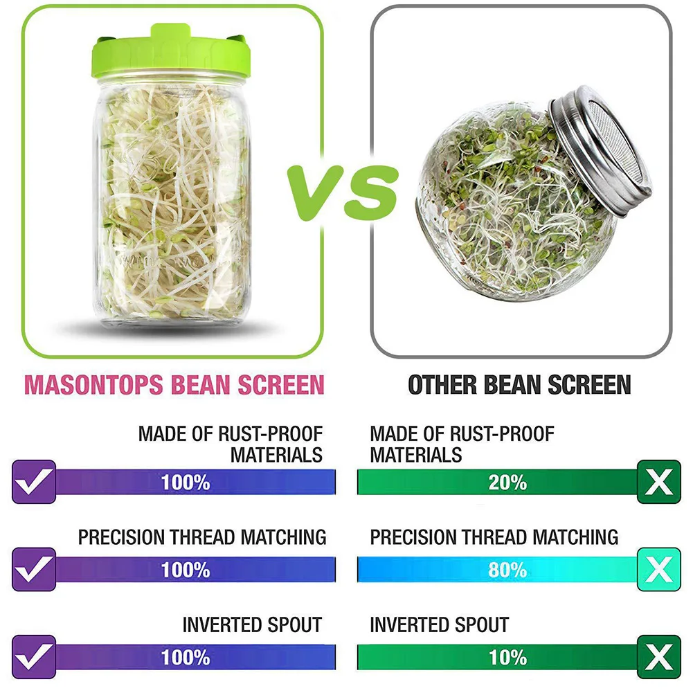 Пластиковая банка с широким горлышком для проращивания семян