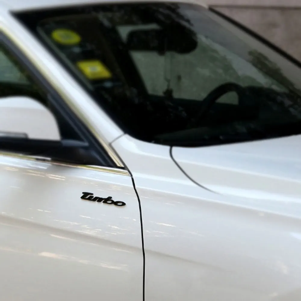 Dsycar 1 пара 3D металлический турбо логотип Автомобильная наклейка с эмблемой