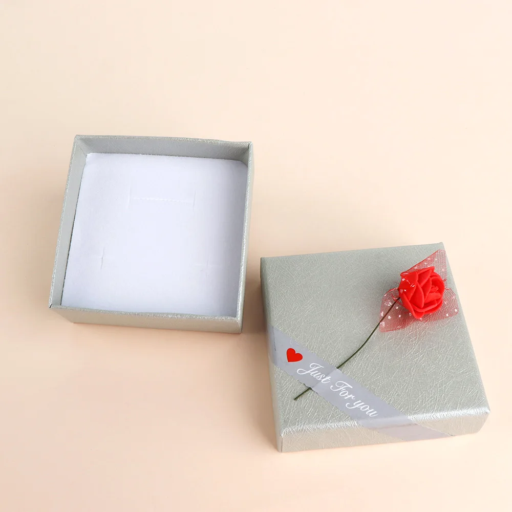 Шкатулка для ювелирных изделий в полоску коробка ожерелья браслета кольца