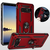 For Samsung Galaxy S10 Plus Lite S10E Note Phone Cover Case Armor Shockproof Car Stand Holder Ring Magnetic Coque