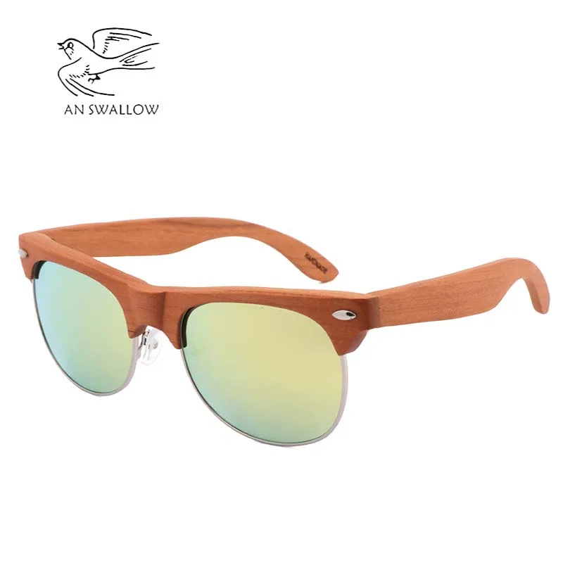 Солнцезащитные очки с полуоправой UV400 для мужчин и женщин модные дизайнерские