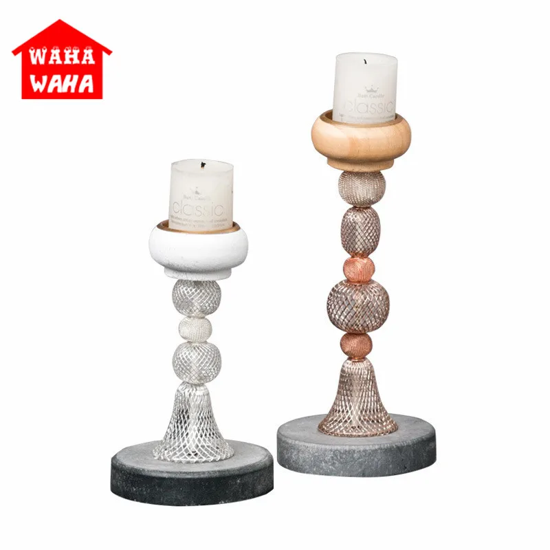 Скандинавские пустотелые железные подсвечники креативные для ресторана кофейни