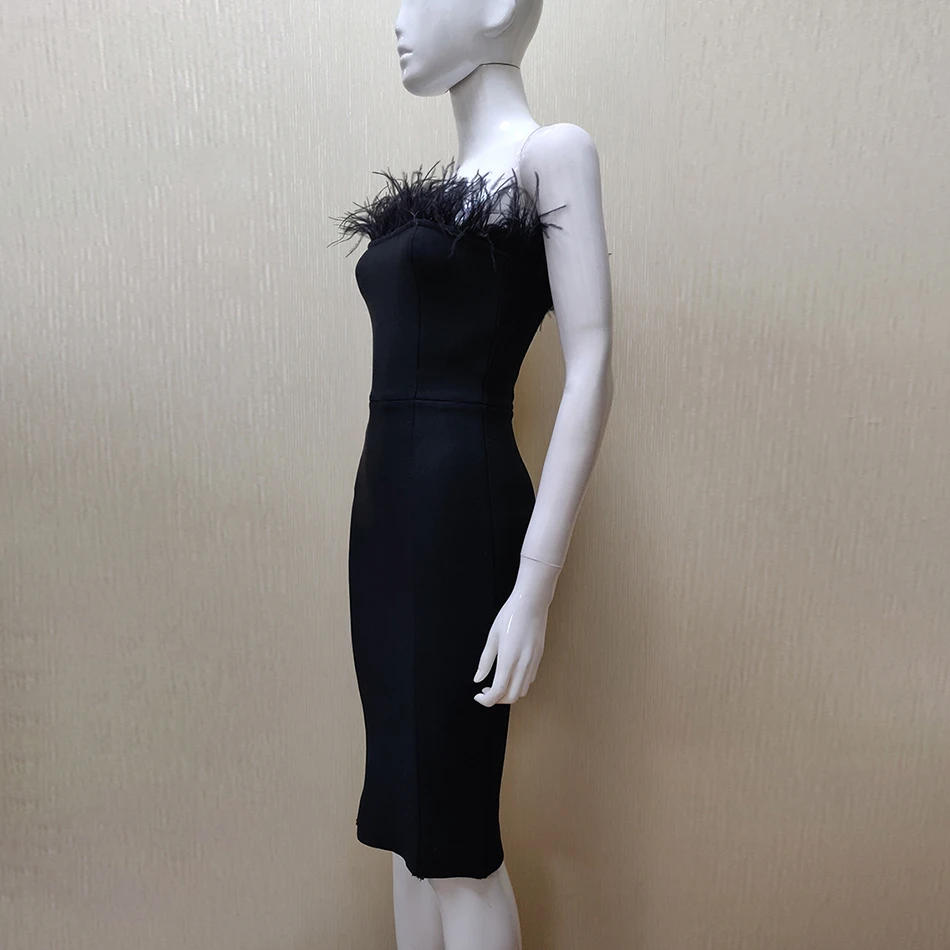 Новинка 2019 летнее женское платье без бретелек облегающее знаменитости