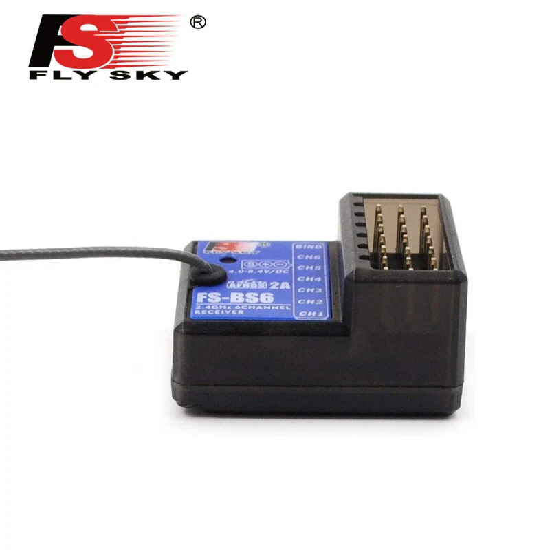 Receptor de FS-BS6 FlySky, transmisor de FS-GT5, 2,4 Ghz, 6 CANALES, AFHDS2, para FlySky FS-IT4S-1