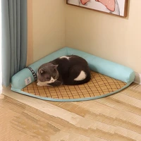 summer dog bed cool soft pet cushion for samll large dog house pillow cat calming kennel washable pet sofa mat cat sleeping bag