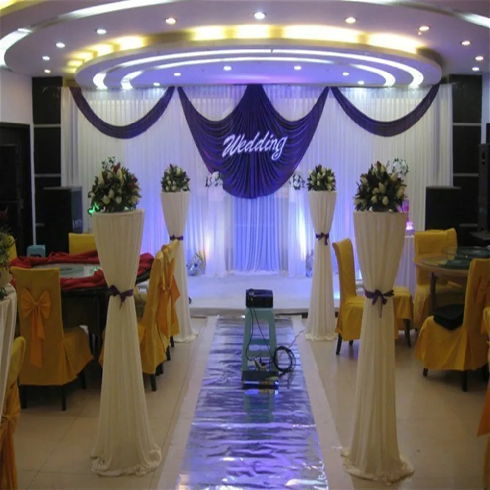 

Wedding 3mx6m Backdrop Wedding Sippiles Decorations Wedding Stage Background With Beatiful Swag Halloween Backdrop Grand Event