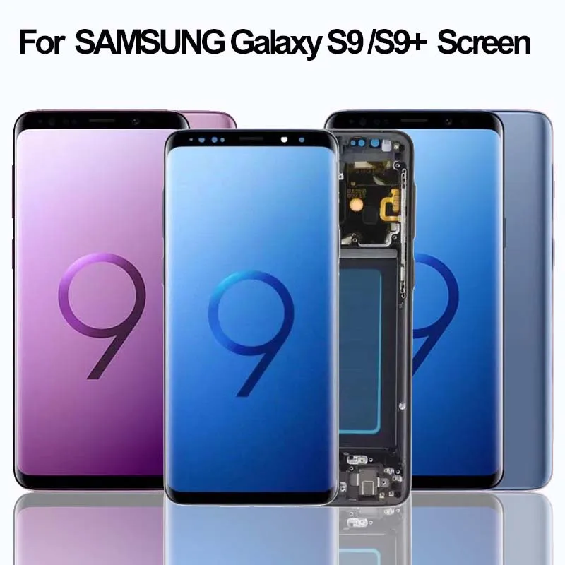 

100% Original For Samsung S9 LCD S9 Plus Display Touch Screen Digitizer For Samsung GALAXY S9 G960f G9600 S9 Plus G965 G9650 LCD