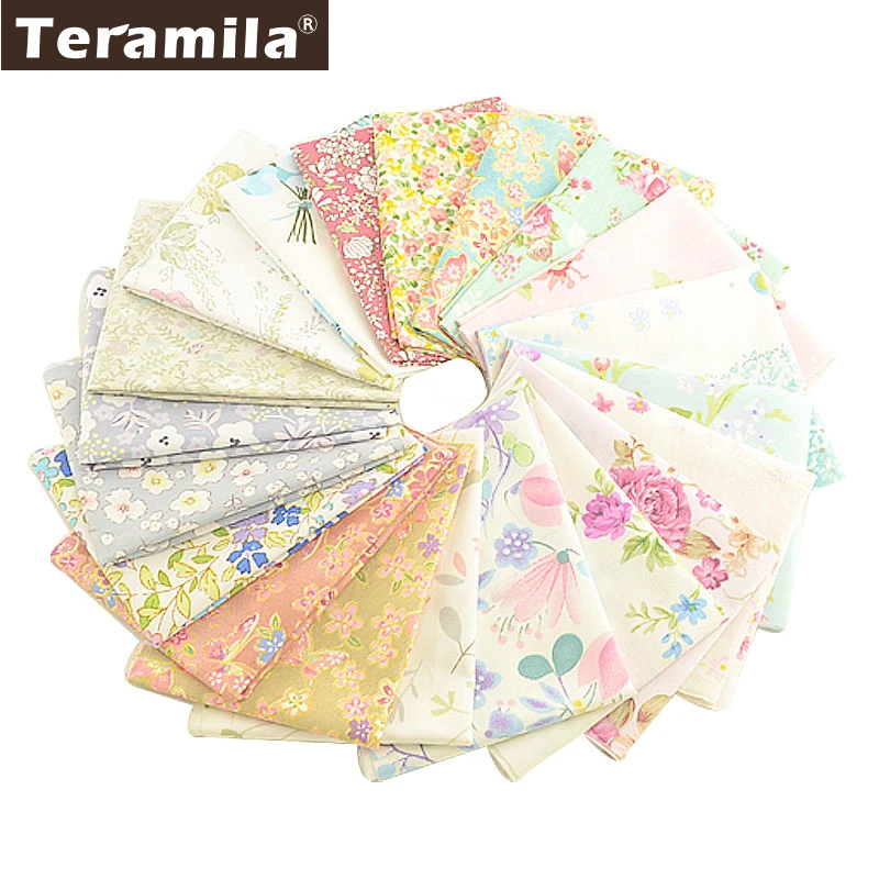 Teramila Telas цветы Дизайн 50x100 см/шт лоскутное изделие из хлопчатобумажной ткани DIY одеяла домашний швейный материал ткань платье подушка для дома