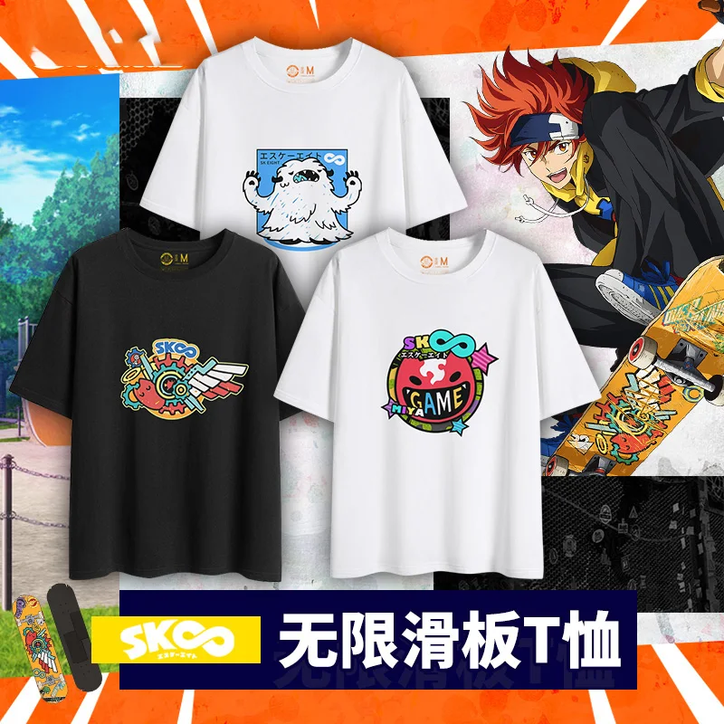 

Anime SK EIGHT SK8 the Infinity REKI SNOW Fashion T-Shirt Loose Short-Sleeved Summer Men Women Student Casual Tee Tops Cosplay