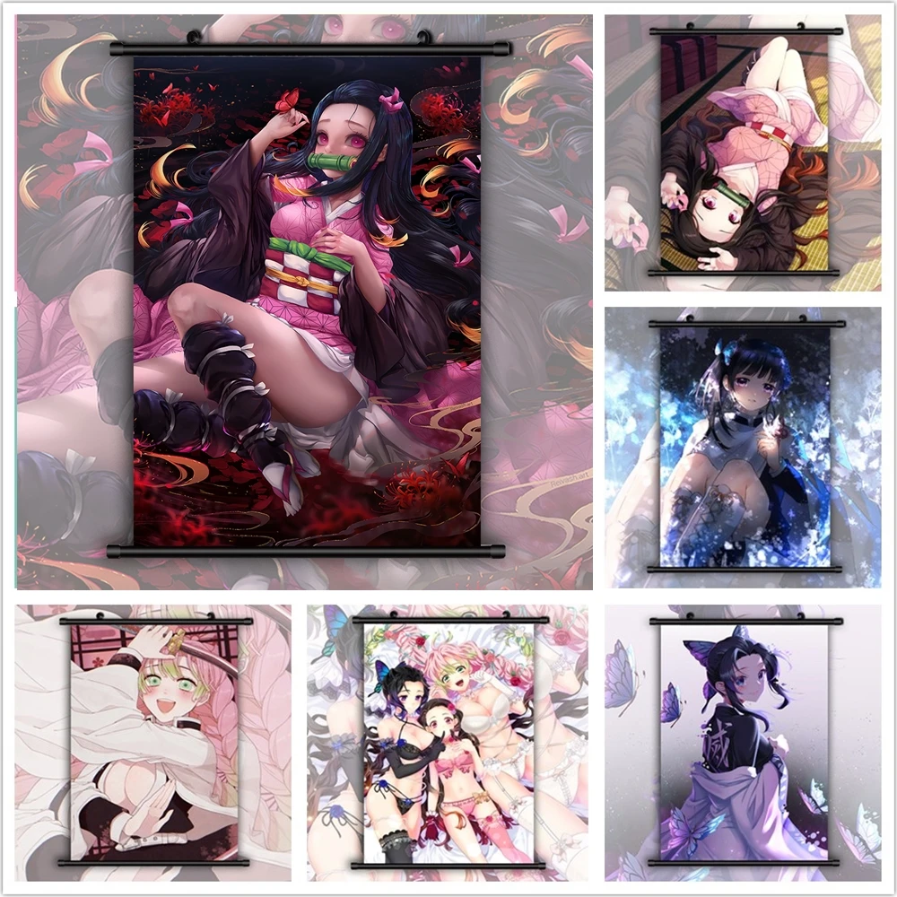

Demon Slayer Kimetsu no Yaiba Anime Manga HD Print Wall Poster Scroll