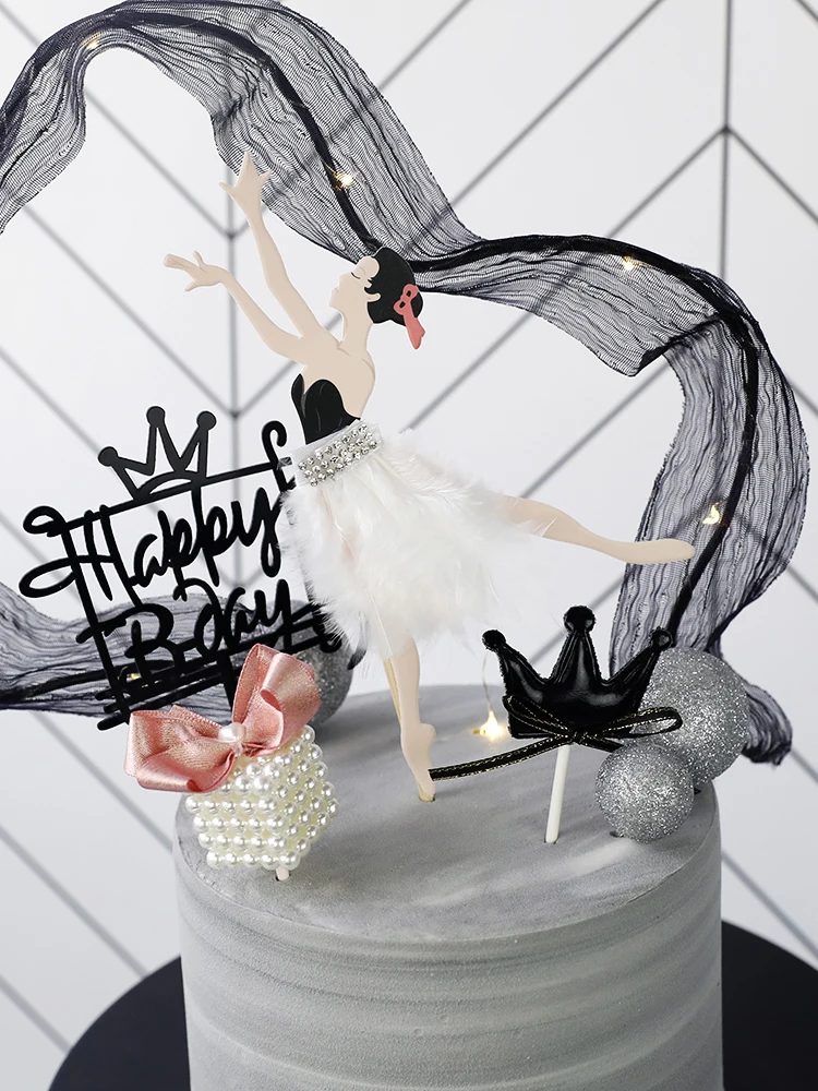 Танцевальная Девушка торт Топпер украшения торта инструменты Сладкая красивая