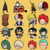 sp1853 my hero academia anime hunter enamel pin brooches metal brooch pins denim hat badge collar jewelry collection gift