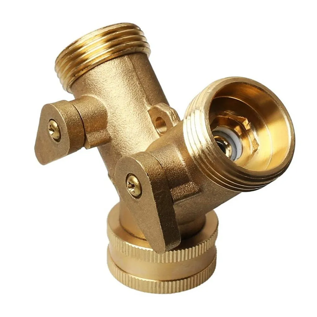 

Heavy-duty Brass Garden Hose Tap Connector Garden Water Pipe Quick Connectors Faucet Splitter For Watering Irrigation New #864