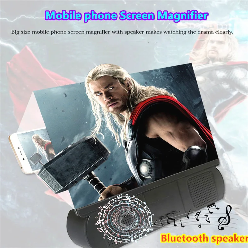 10 дюймовый 3D усилитель экрана с Bluetooth динамиком проектор экран для кинотеатра