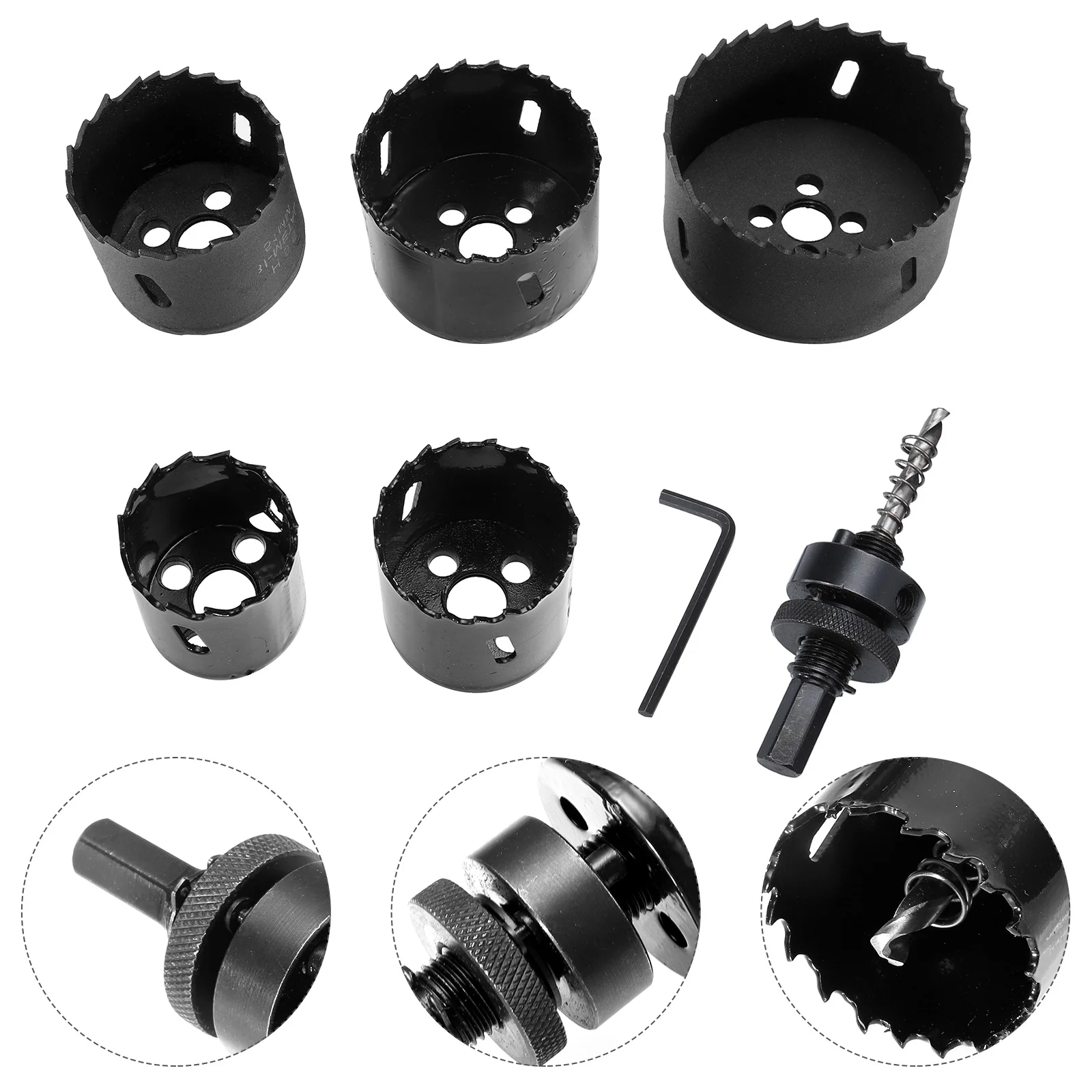 

1 Set Metal Hole Saws Woodworking Drill Tools Precise Steel Hole Punchers