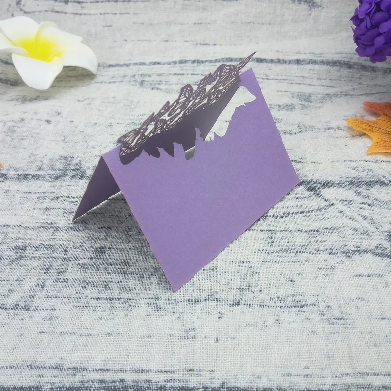 50 шт. лазерная резка Бумага виниловые карты одежда для свадьбы дня рождения