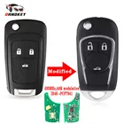 Автомобильный пульт-ключ Dandkey, складной, 3 кнопки, 234 кнопки, 433 МГц, с логотипом
