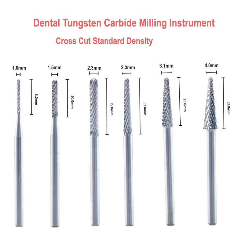 

1 шт. стоматологический лабораторный вольфрамовый карбидный фрезерный инструмент боры поперечная резка стандартная плотность шлифовальный станок хвостовик 2,35 мм