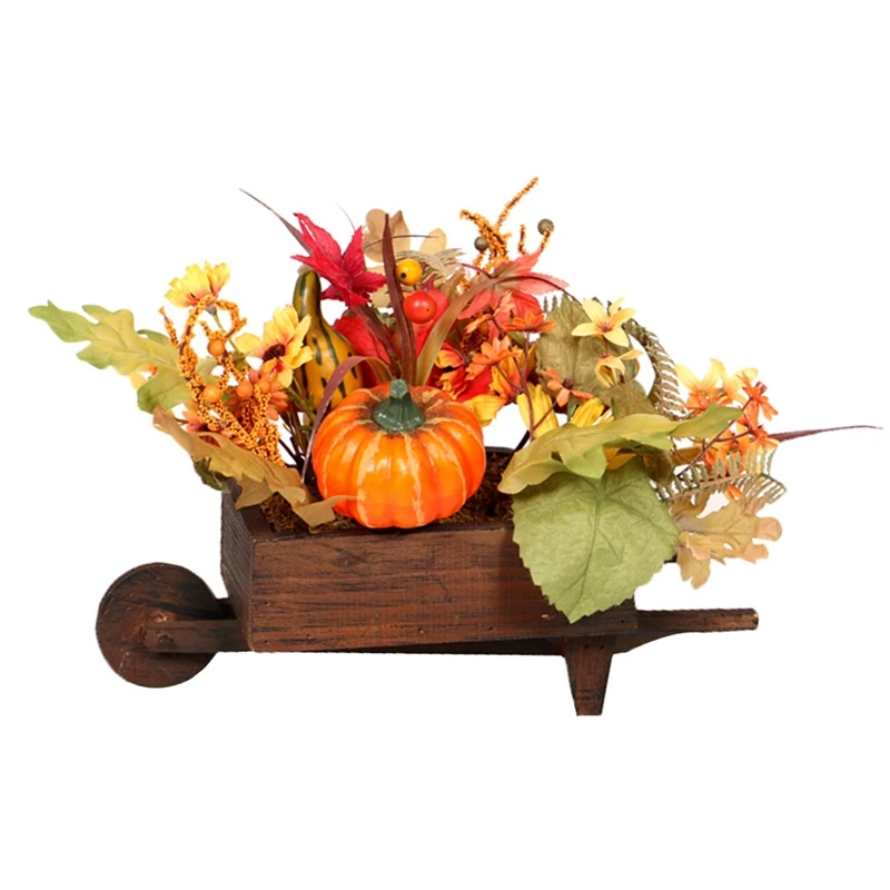 Искусственные тыквы в виде кленового листа LED Настольная лампа домашний декор