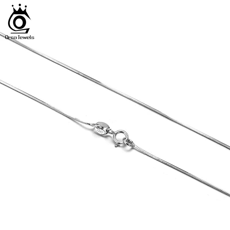 ORSA JEWELS кольцо серебро Цвет 40 см x 45 50 змеевидные цепочки 925 серебристого цвета