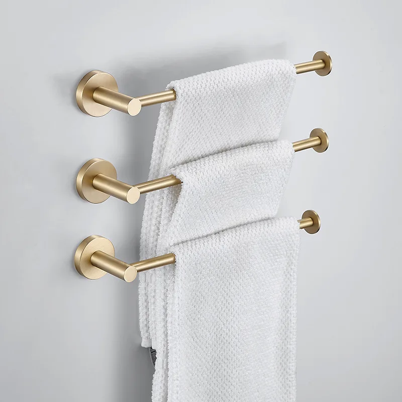 Вешалка для полотенец в ванную комнату крутая вешалка латунная из матового