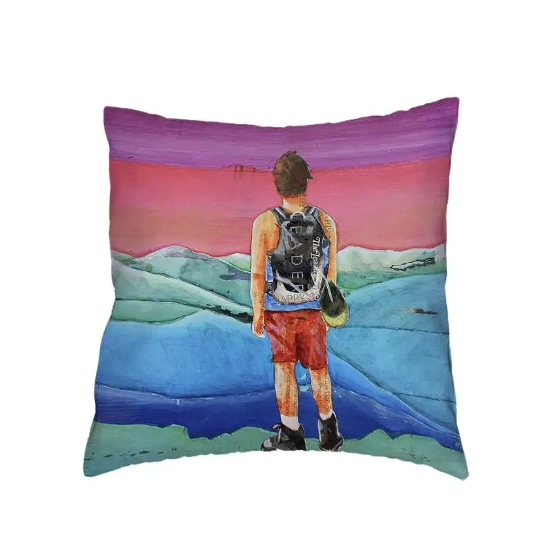 Карта лодка велосипед чехол для подушки с принтом персиковый кожаный автобус