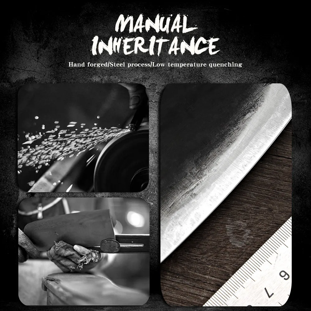 Кухонный нож шеф-повара Sowoll кованый стальной ручной работы 8 дюймов в футляре для