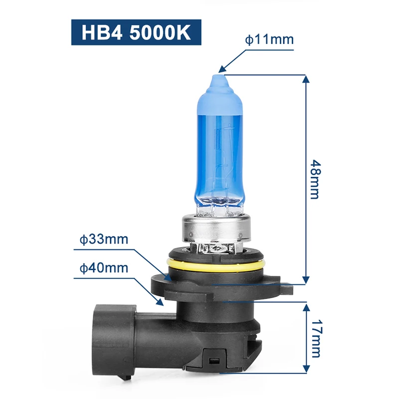 Philips hB4 галогенный 55/60 Вт 12 В алмазное видение 5000 К Окончательный белый светильник