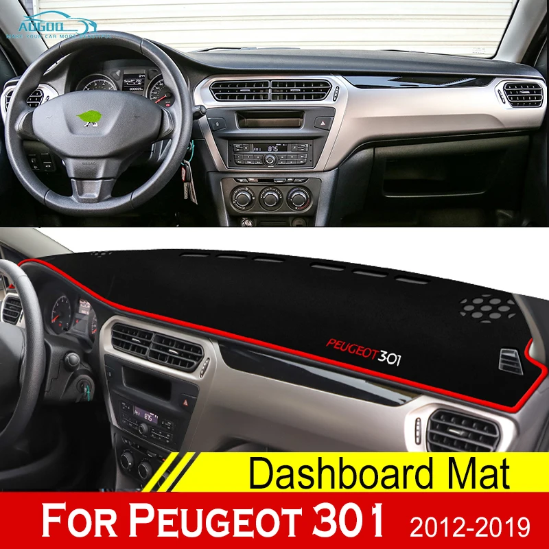 

Для Peugeot 301 2012-2019 приборной панели автомобиля крышка коврики Избегайте светильник колодки УФ анти-скольжения чехол ковры с логотипом бренда ...