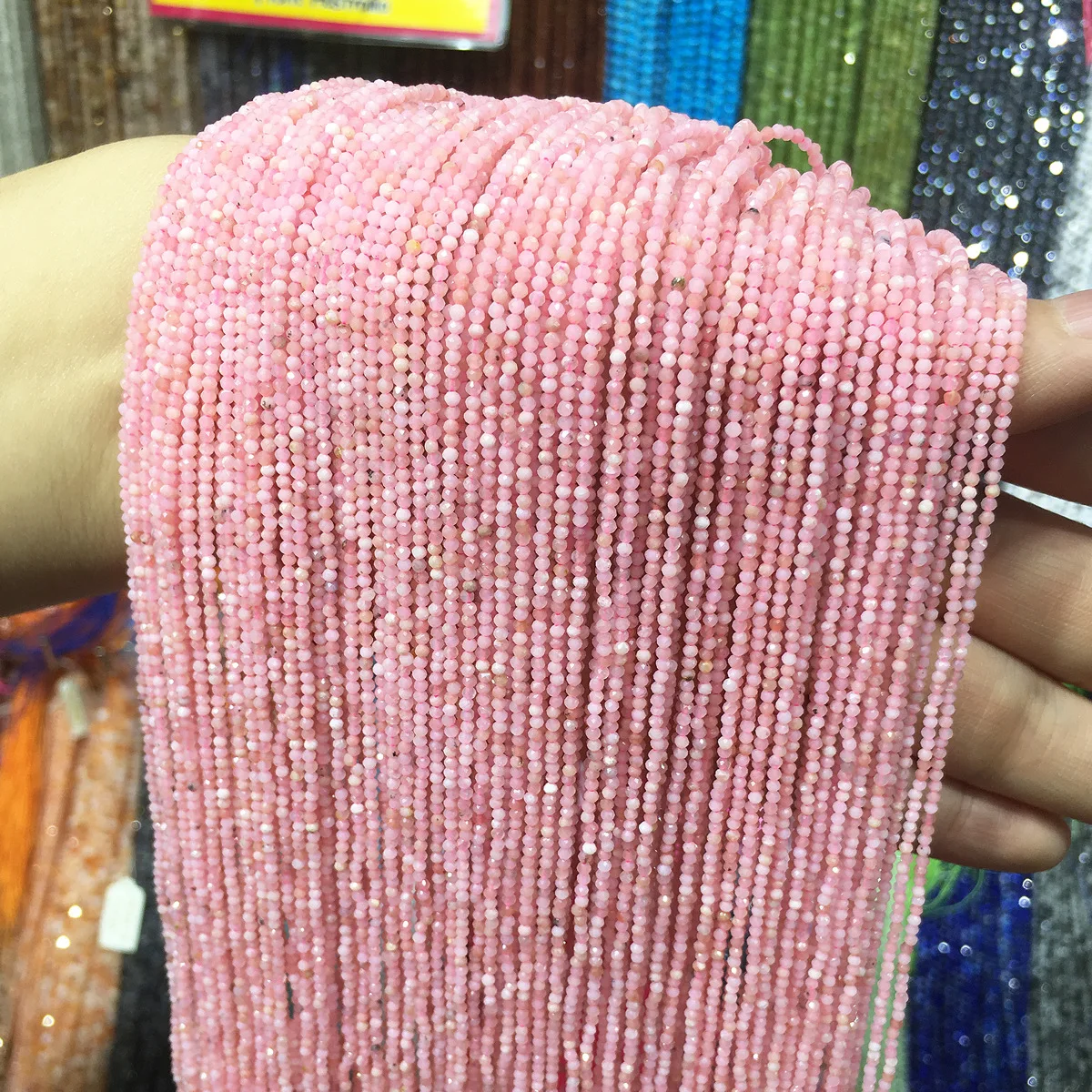 Бусины из натурального красного и зеленого опала 2 мм 3 | Украшения аксессуары