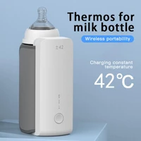 portable outdoor travel usb rechargeable bottle warmer 5200mah hot milk thermostat milk tea juice coffee liquid keep warm