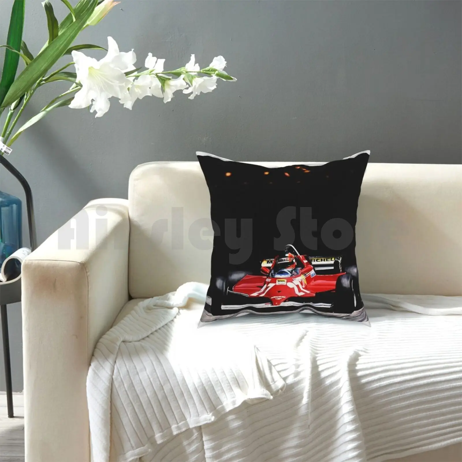 Жиля Вильнёва Гран При Монако 1981 Подушка Чехол с принтом домашняя мягкая подушка