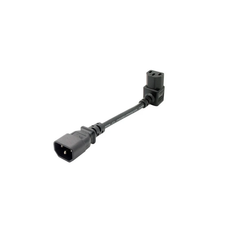1 шт. IEC 320 C14 C13 разъем PDU или UPS Удлинитель силовой кабель прямоугольный Мужской к