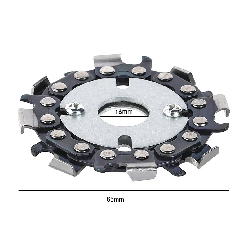 

2.5 Inch 8 Teeth Grinder Chain Disc Wood Carving Tool Saw Blades Slotted Saw Blades for Wood Cutting In Stock
