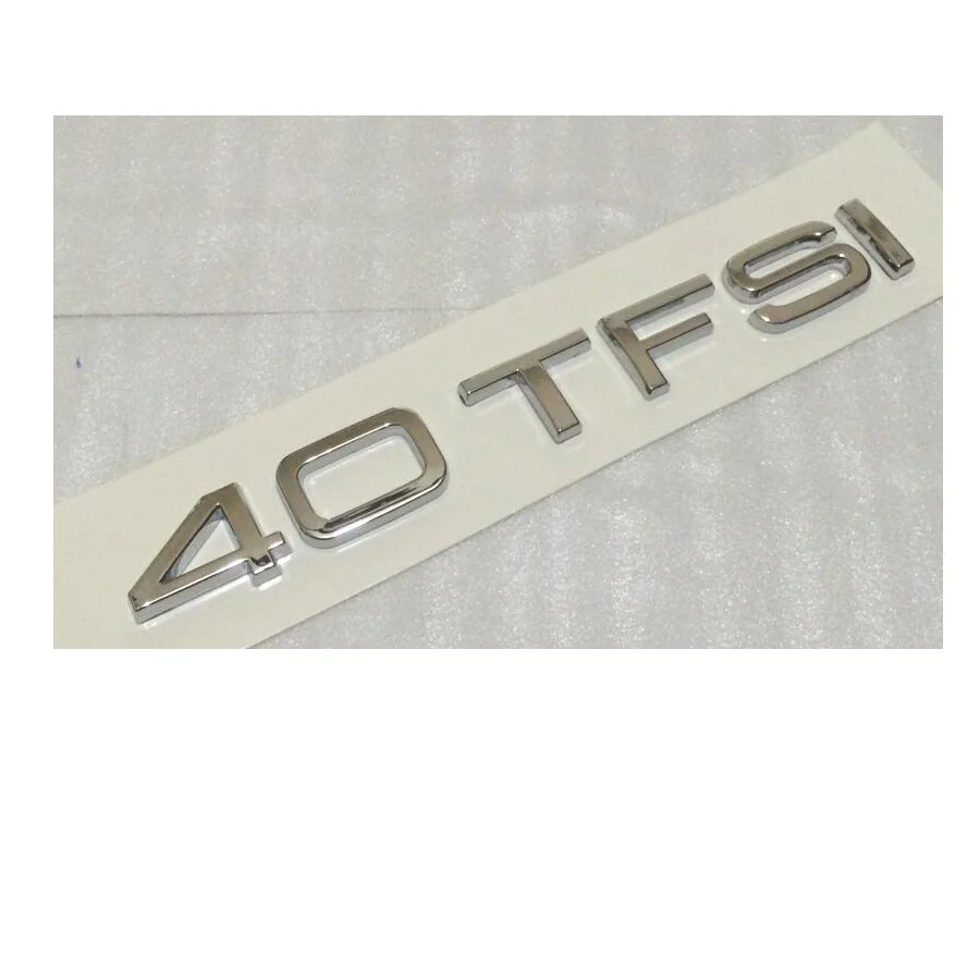 Хромированные эмблемы 35TFSI 40TFSI 45TFSI 50TFSI 55TFSI TFSI значки с символами для Audi A3 A4 A5 A6 A7 A8