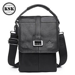 black 68223 Мужская сумка-мессенджер из натуральной кожи, сумка через плечо, сумки через плечо, модные роскошные сумки на плечо с откидной застежкой для мужчин KSK - Цвет: black 68223