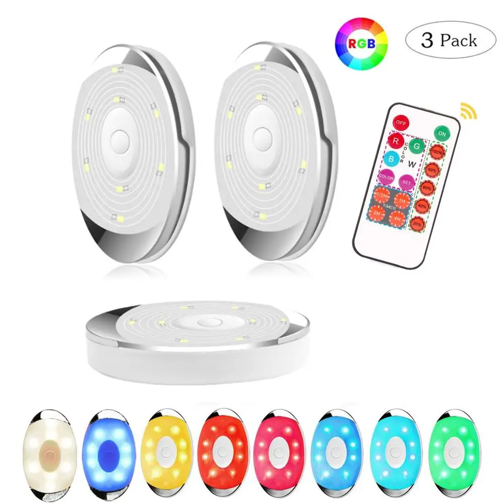 3 шт. светодиодный Беспроводная светодиодсветильник подсветка для шкафа с